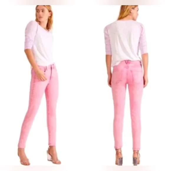 🥤 Veronica Beard Kate High Rise Skinny Jean 27 04 Pink Wash Riverdale Wardrobe - Picture 2 of 8
